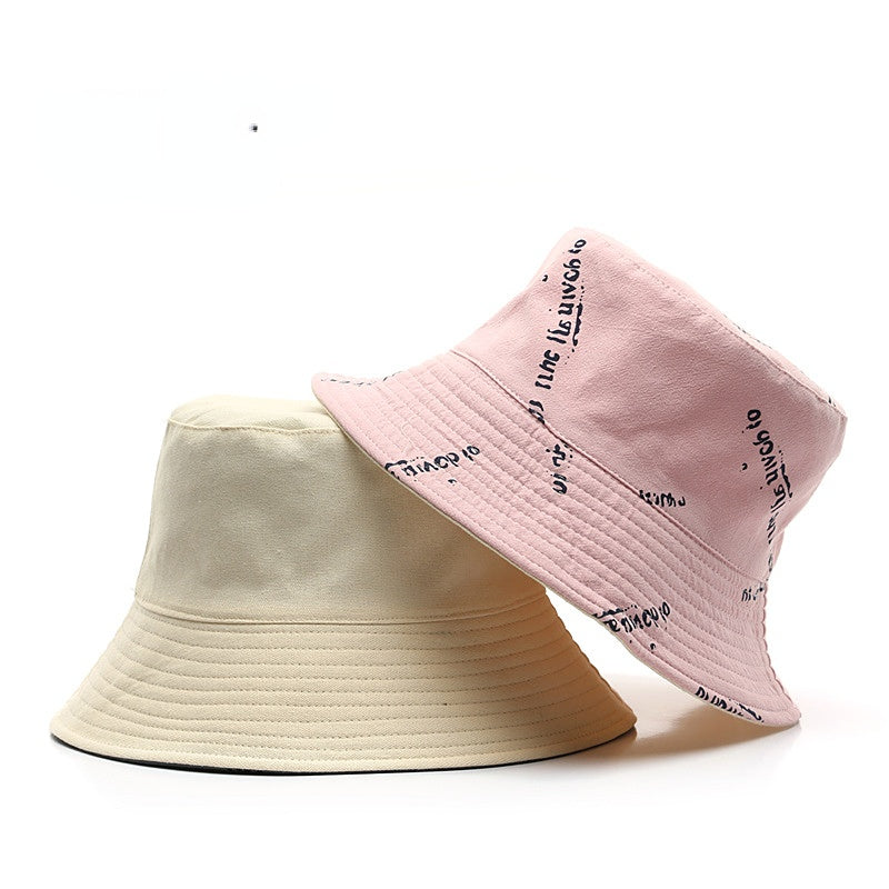 Venta al por mayor de algodón de doble cara con estampado distorsionado sombrero de pescador